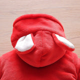 Baby Animal Fleece Hooded Jumpsuit