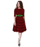 Family Matching Mother Daughter Autumn Christmas Dresses