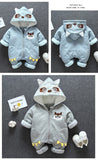 Baby Winter Romper Thick Warm Jumpsuit Overalls Cotton Outfits