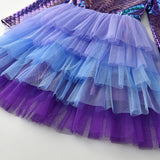 Girls Elegant Tutu Dress Long Sleeve Princess Vestidos Party Dresses 2-8 Years