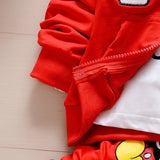 Baby Boy Cartoon Mickey Mouse Bear Hooded Sport Suit 2 Pcs Sets