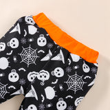 18M-5Y Kids Baby Boy Girl Halloween Printed Long Sleeves Pajamas