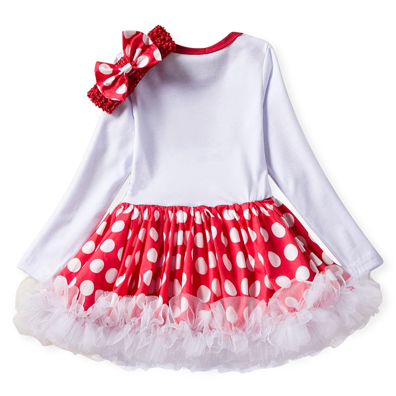 Baby Girl Clothes New Year Christmas Costume Dress 0-24 Months