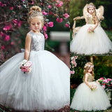 Kid Baby Girl Bridesmaid Dresses Birthday Fashion Party Sequin Princess Dresses