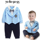 Kid Baby Boy Gentleman Romper Jumpsuit Bodysuit Party Suit Clothes Outfit 0-24M - honeylives