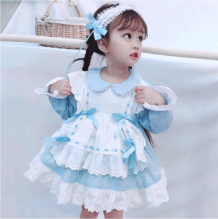 Baby Girl Spanish Princess  Lolita Birthday Christening Boutique Party Dresses 1-7 Years