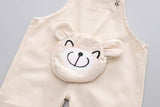 Kid Baby Boys Girls Cute Cartoon Long-sleeved Bib 2 Pcs Sets