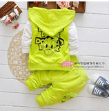 Baby Boy Spring Cotton Long Sleeve 3 Pcs Sets