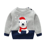 Kid Baby Boy Girl Autumn Winter Christmas Warm Knit Sweaters