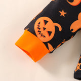 18M-5Y Kids Baby Boy Girl Halloween Printed Long Sleeves Pajamas