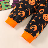 18M-5Y Kids Baby Boy Girl Halloween Printed Long Sleeves Pajamas