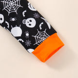 18M-5Y Kids Baby Boy Girl Halloween Printed Long Sleeves Pajamas