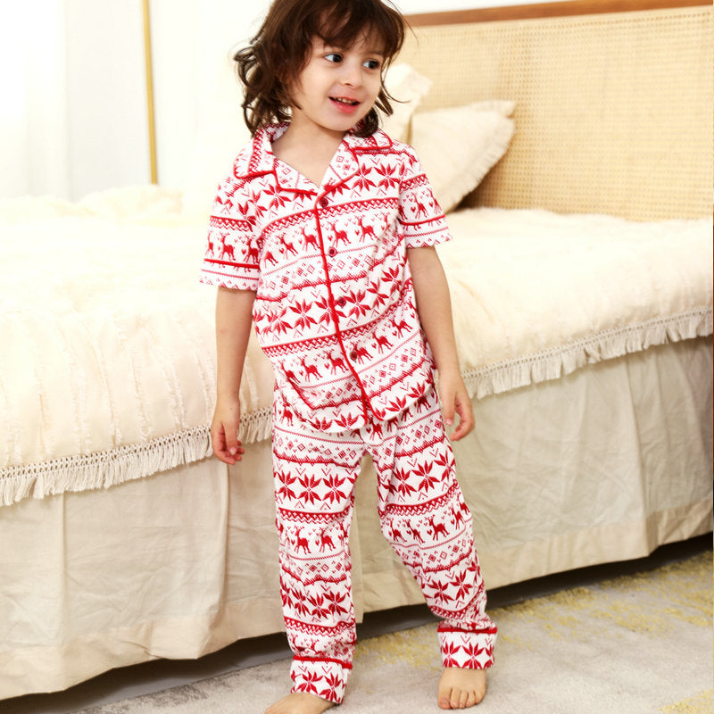 Family Matching Christmas Pajamas Sleepwear Outfits