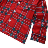 Family Matching Outfit Lattice Christmas Pajamas Sets 2 Pcs