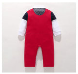 Newborn Infant Baby Boys Christmas Formal Romper