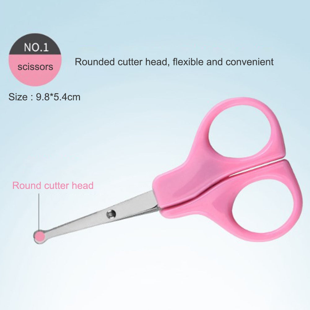 Baby Health Care Kit Portable Grooming Kit Nail Clipper Scissors 8pcs/set - honeylives