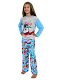 Family Matching Christmas Pajamas Snowman Print Warm Sleepwear