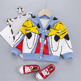 Kids Boy Girl Autumn Baby Coat Cardigan Striped Solid Print Casual Outerwear
