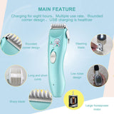 Baby Hair Cutter Electric Clipper Flexible Low Noise Strong Power Waterproof Haircut Trimmer - honeylives