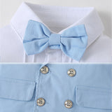 Baby Boys Newborn Sky Blue Sets Spring Autumn Suit 2 Pcs