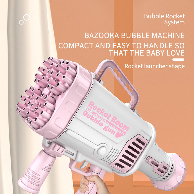 Bathroom Outdoor Toys Electric Bubble Soap Magic Gatlin Machine