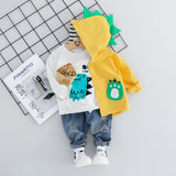 Kid Baby Boy Clothing Sets Cartoon Fashion Suit 3 Pcs 1-4 Y