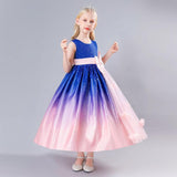 Kid Girl Princess Teenager Wedding Party Bow Graduation Dresses