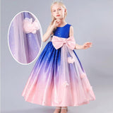 Kid Girl Princess Teenager Wedding Party Bow Graduation Dresses