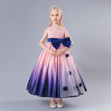 Kid Girl Princess Teenager Wedding Party Bow Graduation Dresses