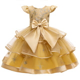 Kids Girl Princess Communion  Cake Tutu Flower Party Wedding Formal Dress