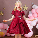 Kid Baby Girl Princess Wedding Party Ball Gown Embroidered Elegant Dresses