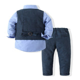 Boys British Style Suit  Long-Sleeved Sets Suits 2 Pcs