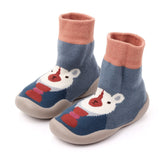 Baby Girl Toddler First Walker Knit Booties Unisex Baby Shoes Soft Rubber