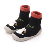 Baby Girl Toddler First Walker Knit Booties Unisex Baby Shoes Soft Rubber