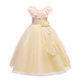 Kid Girl Lace Collar Princess Flower Wedding Formal Elegant Dresses