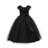 Kid Girl Lace Collar Princess Flower Wedding Formal Elegant Dresses