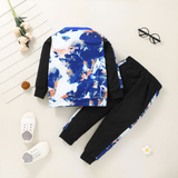 Boys Letter Printed Long Sleeve Sets 2 Pcs Sets