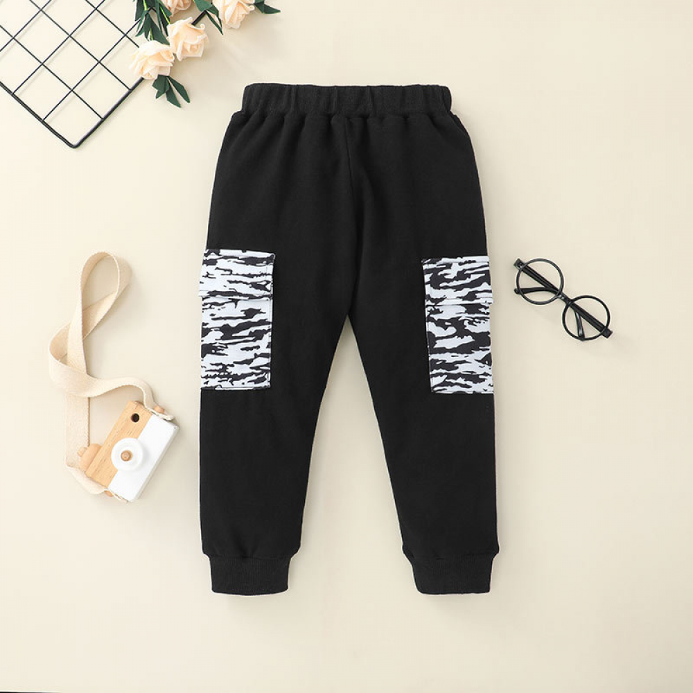 Boys Letter Printed Long Sleeve Sports Suits 2 Pcs Sets