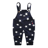 Toddler Boys Girls Trousers Overalls Star Cotton Suspender Pants 1-6 YearsB