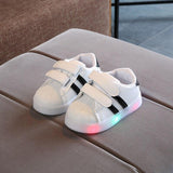 Boys Girls Infant Tennis LED Lighted Classic Leisure Sneakers Cute Casual Shoes
