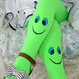 Kids Girls Cartoon Smiley Sock Dance Tights Pantyhose Stocking