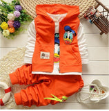 Baby Boy Spring Cotton Long Sleeve 3 Pcs Sets