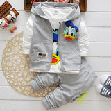 Baby Boy Spring Cotton Long Sleeve 3 Pcs Sets