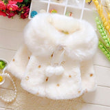 Baby Toddler Girls Cute Fleece Fur Winter Warm Coat