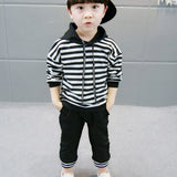 Toddler Baby Boys Striped Fashion Set 2 Pcs