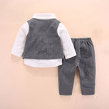 Newborn Baby Boys Outfits 3Pcs Formal Set