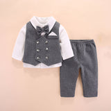 Newborn Baby Boys Outfits 3Pcs Formal Set