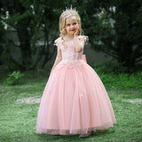 Kid Girl Princess Wedding Pompous Gauze Performance Dresses