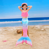 Kid Girl Mermaid Tail Spring Swimsuit