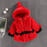 Kid Baby Girl Wool Stitching Thick Imitation Fur Tide Coats Jackets